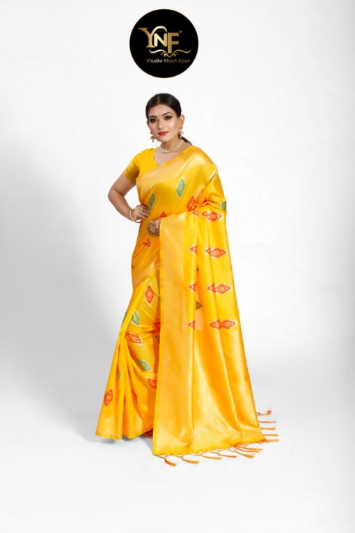 YNF Nykaa Silk Saree Sari Wholesale Catalog 6 Pcs 4 510x765 - YNF Nykaa Silk Saree Sari Wholesale Catalog 6 Pcs