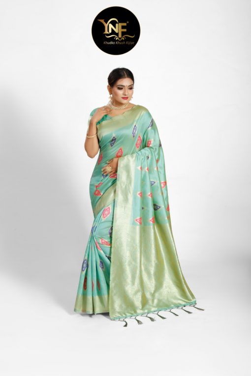 YNF Nykaa Silk Saree Sari Wholesale Catalog 6 Pcs 5 510x765 - YNF Nykaa Silk Saree Sari Wholesale Catalog 6 Pcs