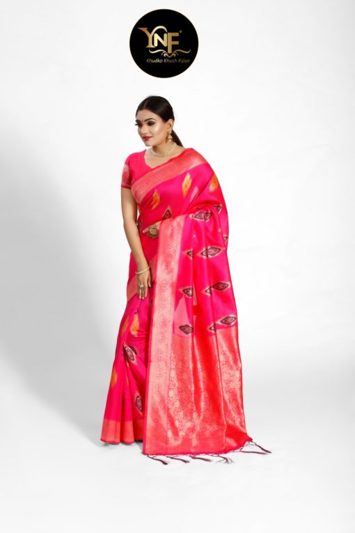 YNF Nykaa Silk Saree Sari Wholesale Catalog 6 Pcs 6 510x765 - YNF Nykaa Silk Saree Sari Wholesale Catalog 6 Pcs