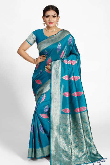 YNF Nykaa Silk Saree Sari Wholesale Catalog 6 Pcs