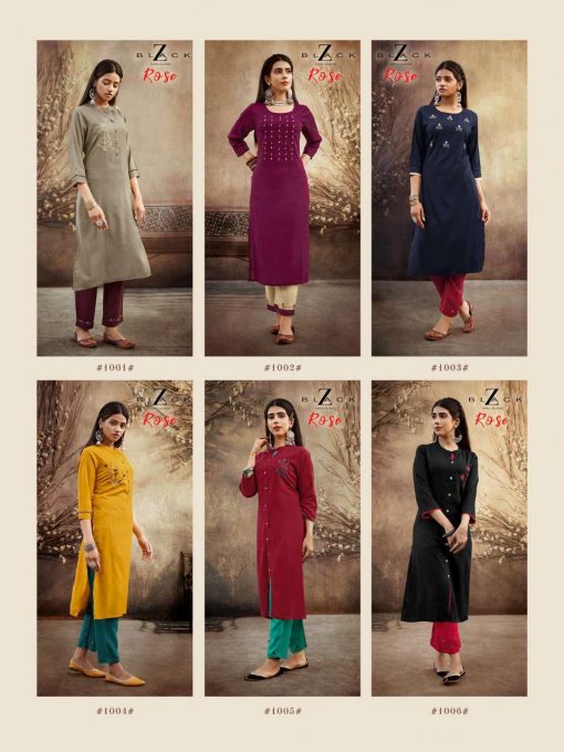 Z Black Rose Kurti with Pant Wholesale Catalog 6 Pcs 11 510x680 - Z Black Rose Kurti with Pant Wholesale Catalog 6 Pcs