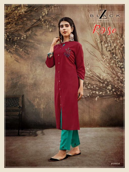 Z Black Rose Kurti with Pant Wholesale Catalog 6 Pcs 3 510x680 - Z Black Rose Kurti with Pant Wholesale Catalog 6 Pcs