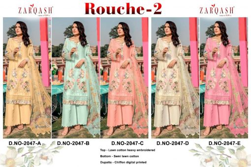 Zarqash Rouche Vol 2 DN 2047 by Khayyira Salwar Suit Wholesale Catalog 5 Pcs 7 510x340 - Zarqash Rouche Vol 2 DN 2047 by Khayyira Salwar Suit Wholesale Catalog 5 Pcs
