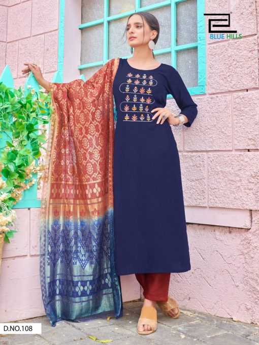 Blue Hills New Generation Kurti with Dupatta Bottom Wholesale Catalog 8 Pcs 1 510x680 - Blue Hills New Generation Kurti with Dupatta Bottom Wholesale Catalog 8 Pcs