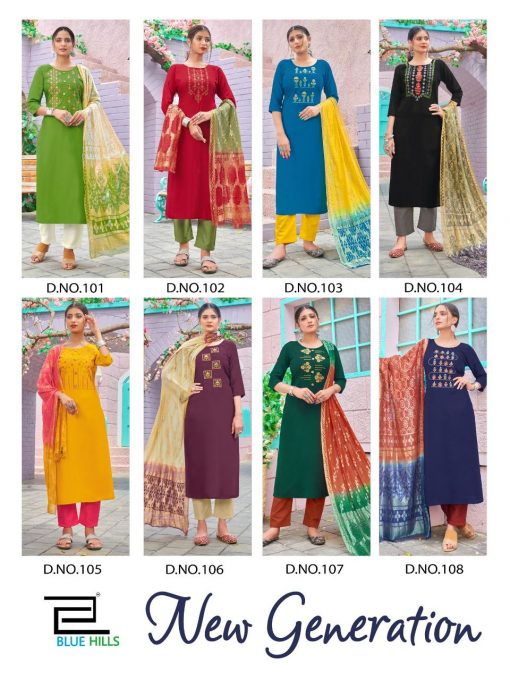 Blue Hills New Generation Kurti with Dupatta Bottom Wholesale Catalog 8 Pcs 9 510x680 - Blue Hills New Generation Kurti with Dupatta Bottom Wholesale Catalog 8 Pcs