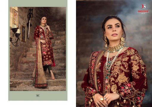 Deepsy Aniiq Velvet Collection Salwar Suit Wholesale Catalog 6 Pcs 5 510x360 - Deepsy Aniiq Velvet Collection Salwar Suit Wholesale Catalog 6 Pcs