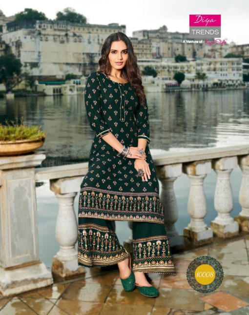 Diya Trends Bibas Vol 10 by Kajal Style Kurti with Palazzo Pant Wholesale Catalog 14 Pcs 1 510x646 - Diya Trends Biba’s Vol 10 by Kajal Style Kurti with Palazzo Pant Wholesale Catalog 14 Pcs