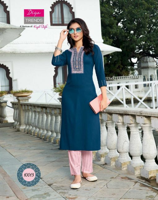 Diya Trends Bibas Vol 10 by Kajal Style Kurti with Palazzo Pant Wholesale Catalog 14 Pcs 2 510x646 - Diya Trends Biba’s Vol 10 by Kajal Style Kurti with Palazzo Pant Wholesale Catalog 14 Pcs