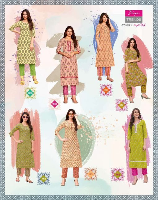 Diya Trends Cotton Candy Vol 1 by Kajal Style Kurti with Pant Wholesale Catalog 14 Pcs 19 510x646 - Diya Trends Cotton Candy Vol 1 by Kajal Style Kurti with Pant Wholesale Catalog 14 Pcs