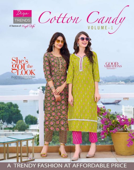 Diya Trends Cotton Candy Vol 1 by Kajal Style Kurti with Pant Wholesale Catalog 14 Pcs 2 510x646 - Diya Trends Cotton Candy Vol 1 by Kajal Style Kurti with Pant Wholesale Catalog 14 Pcs