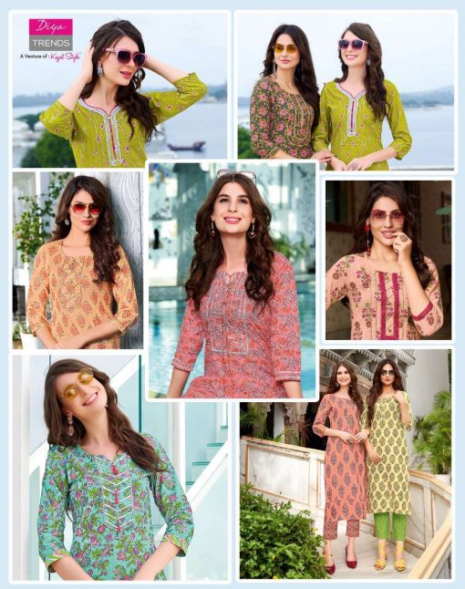 Diya Trends Cotton Candy Vol 1 by Kajal Style Kurti with Pant Wholesale Catalog 14 Pcs 9 510x646 - Diya Trends Cotton Candy Vol 1 by Kajal Style Kurti with Pant Wholesale Catalog 14 Pcs