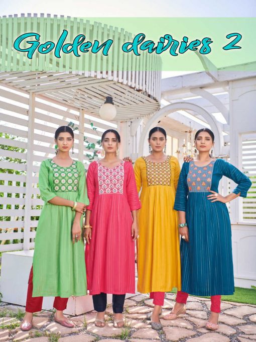 Golden Dairies Vol 2 Kurti Wholesale Catalog 8 Pcs 23 510x680 - Golden Dairies Vol 2 Kurti Wholesale Catalog 8 Pcs