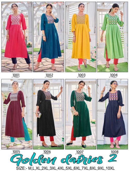 Golden Dairies Vol 2 Kurti Wholesale Catalog 8 Pcs 28 510x680 - Golden Dairies Vol 2 Kurti Wholesale Catalog 8 Pcs