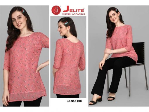 Jelite Georgette Tunics Vol 2 Tops Wholesale Catalog 6 Pcs 5 510x383 - Jelite Georgette Tunics Vol 2 Tops Wholesale Catalog 6 Pcs