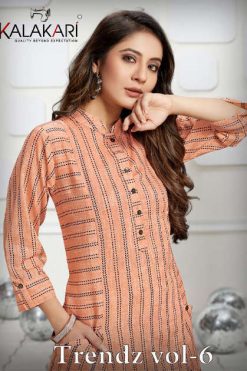 Kalakari Trendz Vol 6 by Khayyira Kurti Wholesale Catalog 4 Pcs