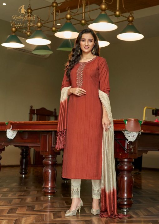 Ladies Flavour Copper Stone Vol 5 Kurti with Bottom Dupatta Wholesale Catalog 6 Pcs 11 510x720 - Ladies Flavour Copper Stone Vol 5 Kurti with Bottom Dupatta Wholesale Catalog 6 Pcs