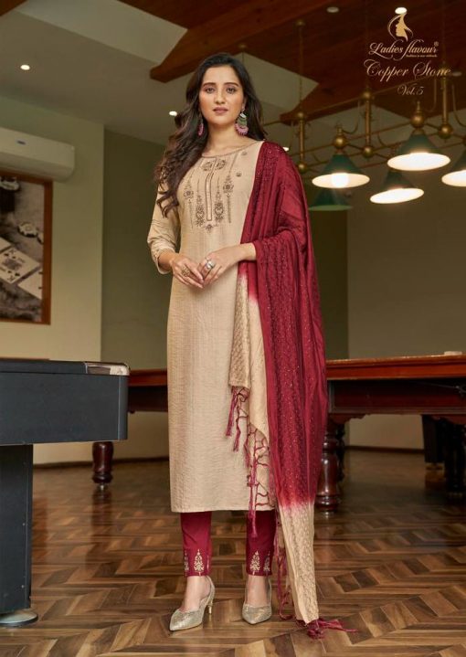 Ladies Flavour Copper Stone Vol 5 Kurti with Bottom Dupatta Wholesale Catalog 6 Pcs 4 510x719 - Ladies Flavour Copper Stone Vol 5 Kurti with Bottom Dupatta Wholesale Catalog 6 Pcs