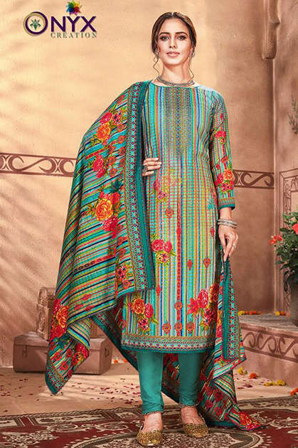 Onyx Mannat Pashmina Salwar Suit Wholesale Catalog 8 Pcs