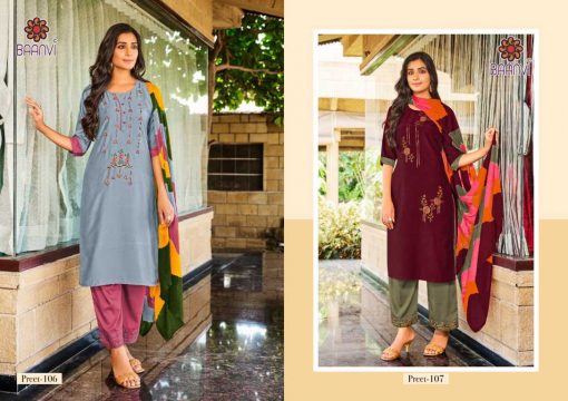 R Studio Preet Vol 1 by Baanvi Kurti with Dupatta Bottom Wholesale Catalog 8 Pcs 5 510x360 - R Studio Preet Vol 1 by Baanvi Kurti with Dupatta Bottom Wholesale Catalog 8 Pcs