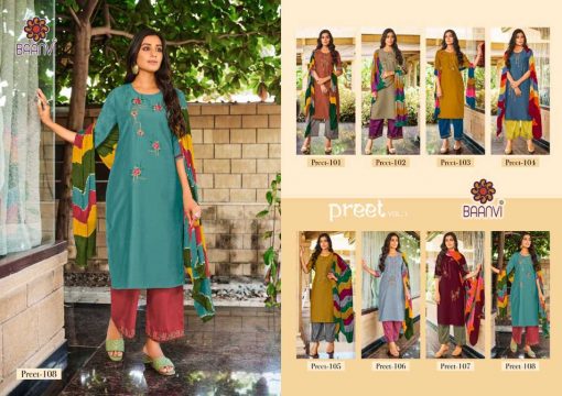 R Studio Preet Vol 1 by Baanvi Kurti with Dupatta Bottom Wholesale Catalog 8 Pcs 6 510x360 - R Studio Preet Vol 1 by Baanvi Kurti with Dupatta Bottom Wholesale Catalog 8 Pcs