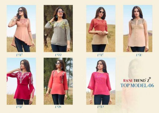 Rani Trendz Top Model Vol 6 Tops Wholesale Catalog 7 Pcs 10 510x362 - Rani Trendz Top Model Vol 6 Tops Wholesale Catalog 7 Pcs