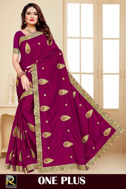 Ranjna One Plus Saree Sari Wholesale Catalog 8 Pcs 5 510x765 - Ranjna One Plus Saree Sari Wholesale Catalog 8 Pcs