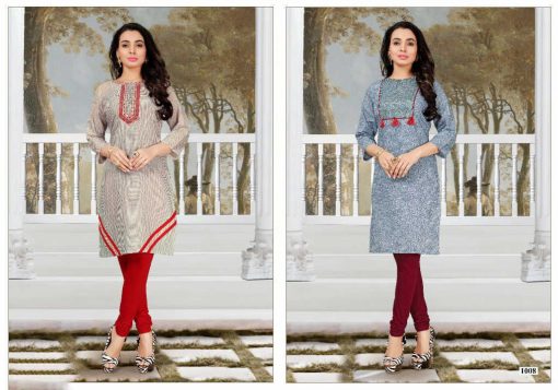 S More Tengo Kurti Wholesale Catalog 9 Pcs 5 510x357 - S More Tengo Kurti Wholesale Catalog 9 Pcs