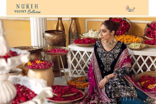 Shree Fabs Nureh Velvet Collection Salwar Suit Wholesale Catalog 4 Pcs 7 510x340 - Shree Fabs Nureh Velvet Collection Salwar Suit Wholesale Catalog 4 Pcs