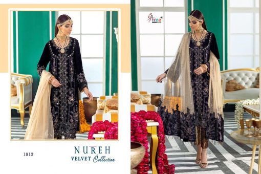 Shree Fabs Nureh Velvet Collection Salwar Suit Wholesale Catalog 4 Pcs 9 510x340 - Shree Fabs Nureh Velvet Collection Salwar Suit Wholesale Catalog 4 Pcs