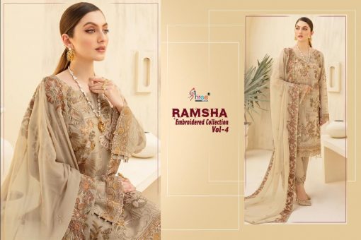 Shree Fabs Ramsha Embroidered Collection Vol 4 Salwar Suit Wholesale Catalog 6 Pcs 5 510x340 - Shree Fabs Ramsha Embroidered Collection Vol 4 Salwar Suit Wholesale Catalog 6 Pcs