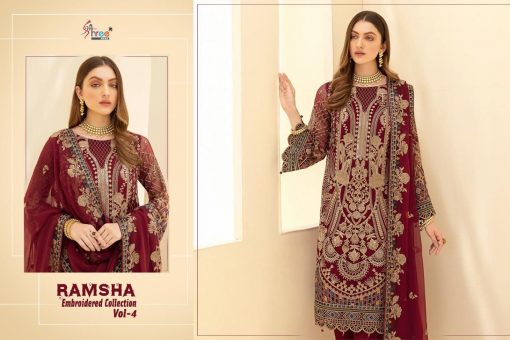 Shree Fabs Ramsha Embroidered Collection Vol 4 Salwar Suit Wholesale Catalog 6 Pcs 6 510x340 - Shree Fabs Ramsha Embroidered Collection Vol 4 Salwar Suit Wholesale Catalog 6 Pcs