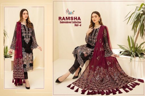 Shree Fabs Ramsha Embroidered Collection Vol 4 Salwar Suit Wholesale Catalog 6 Pcs 9 510x340 - Shree Fabs Ramsha Embroidered Collection Vol 4 Salwar Suit Wholesale Catalog 6 Pcs