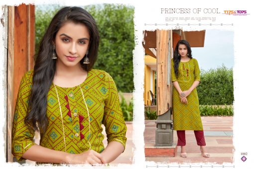 Tips Tops Bandhej Kurti with Pant Wholesale Catalog 6 Pcs 3 510x340 - Tips & Tops Bandhej Kurti with Pant Wholesale Catalog 6 Pcs