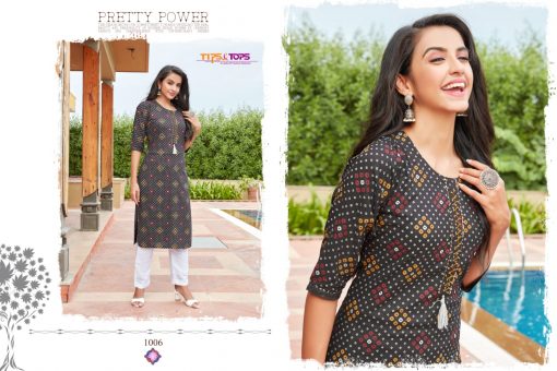 Tips Tops Bandhej Kurti with Pant Wholesale Catalog 6 Pcs 7 510x340 - Tips & Tops Bandhej Kurti with Pant Wholesale Catalog 6 Pcs