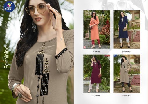 Vitara Creta Kurti with Pant Wholesale Catalog 4 Pcs 5 510x360 - Vitara Creta Kurti with Pant Wholesale Catalog 4 Pcs