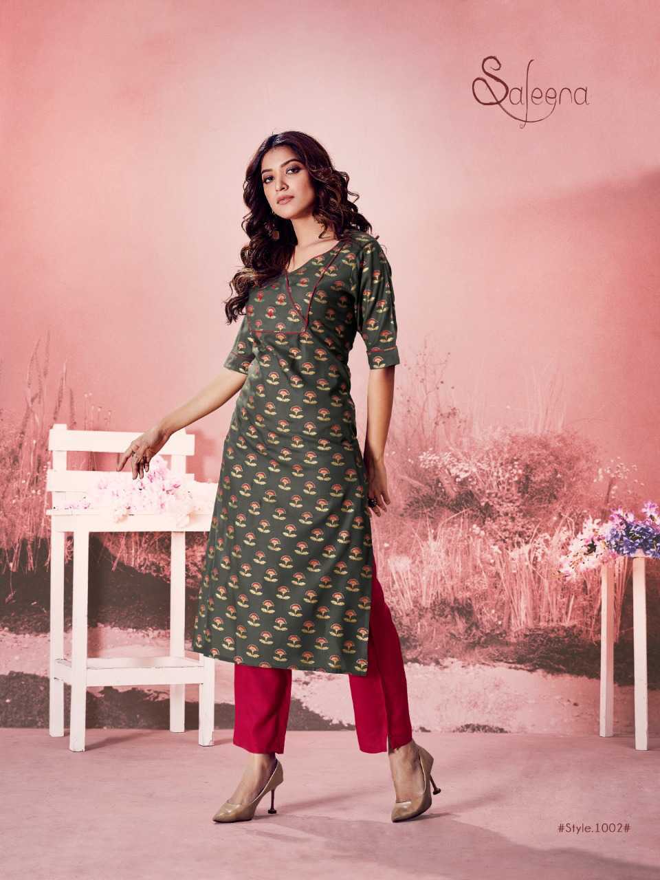 Cotton Kurti Pant Dupatta Set – 1281 - Zigmint Fashion