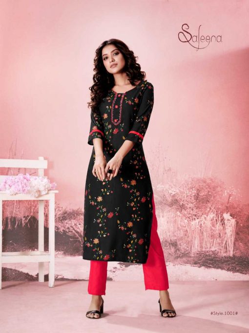 Z Black Saleena Kurti with Pant Wholesale Catalog 6 Pcs 5 510x680 - Z Black Saleena Kurti with Pant Wholesale Catalog 6 Pcs