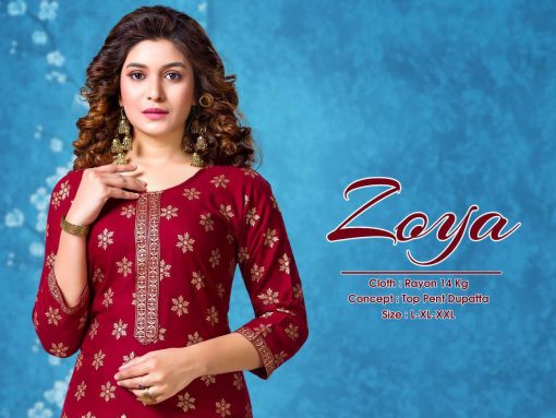 Zoya Kurti with Pant Wholesale Catalog 6 Pcs 1 510x383 - Zoya Kurti with Pant Wholesale Catalog 6 Pcs