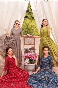 Aradhna Riwaaz Vol 3 Kurti Wholesale Catalog 12 Pcs