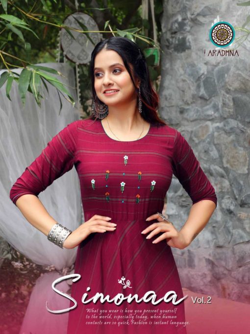 Aradhna Simonaa Vol 2 Kurti Wholesale Catalog 8 Pcs 2 510x680 - Aradhna Simonaa Vol 2 Kurti Wholesale Catalog 8 Pcs