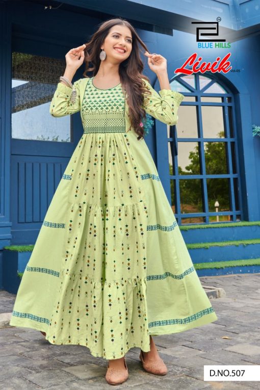 Blue Hills Livik Vol 5 NX Kurti Wholesale Catalog 5 Pcs 2 510x765 - Blue Hills Livik Vol 5 NX Kurti Wholesale Catalog 5 Pcs