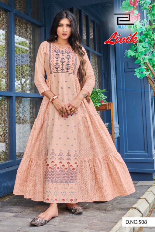 Blue Hills Livik Vol 5 NX Kurti Wholesale Catalog 5 Pcs 4 510x765 - Blue Hills Livik Vol 5 NX Kurti Wholesale Catalog 5 Pcs