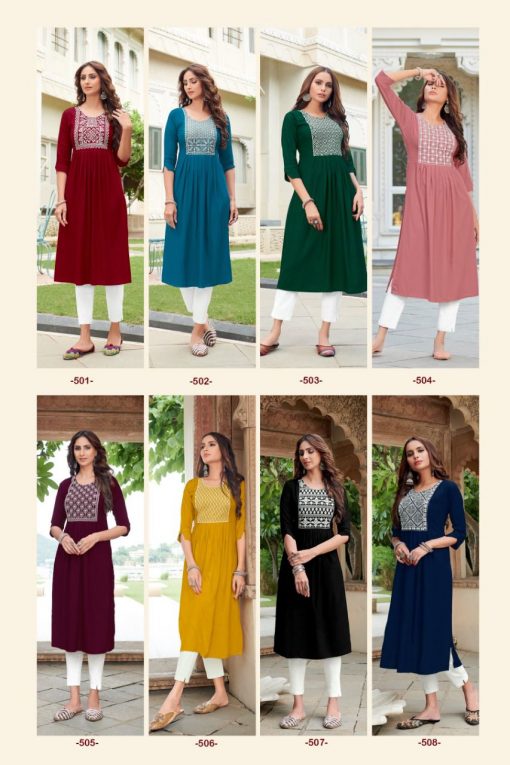 Blue Hills Miss India Vol 5 Kurti Wholesale Catalog 8 Pcs 11 510x765 - Blue Hills Miss India Vol 5 Kurti Wholesale Catalog 8 Pcs