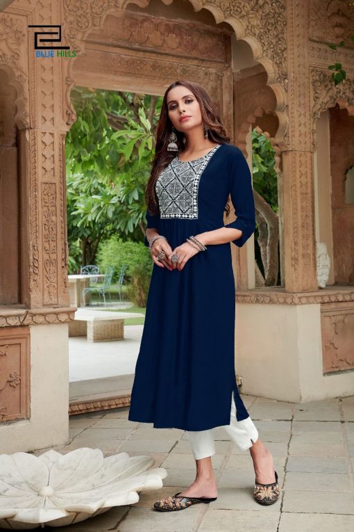 Blue Hills Miss India Vol 5 Kurti Wholesale Catalog 8 Pcs 6 510x765 - Blue Hills Miss India Vol 5 Kurti Wholesale Catalog 8 Pcs