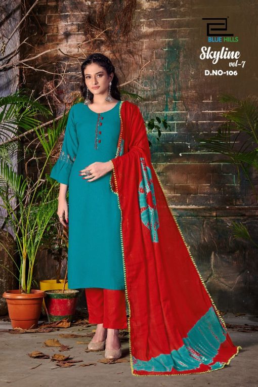 Blue Hills Skyline Vol 7 Kurti with Dupatta Bottom Wholesale Catalog 8 Pcs 7 510x765 - Blue Hills Skyline Vol 7 Kurti with Dupatta Bottom Wholesale Catalog 8 Pcs