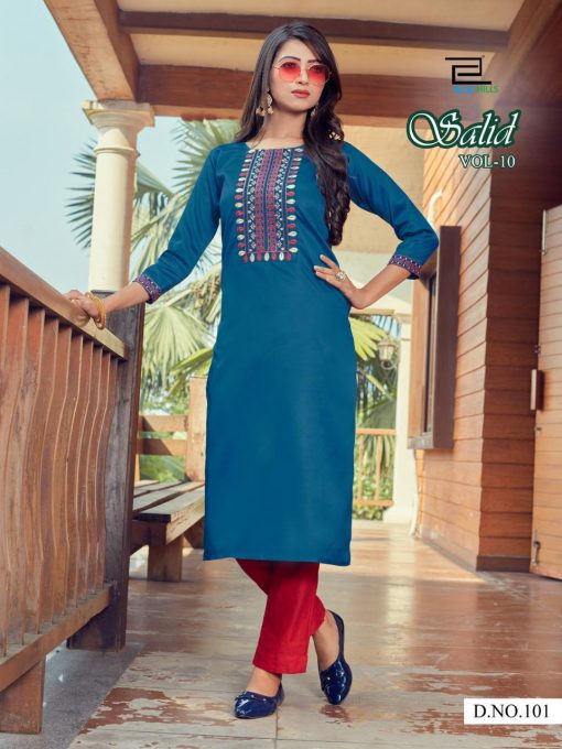 Blue Hills Solid Vol 10 Kurti Wholesale Catalog 10 Pcs 2 510x680 - Blue Hills Solid Vol 10 Kurti Wholesale Catalog 10 Pcs