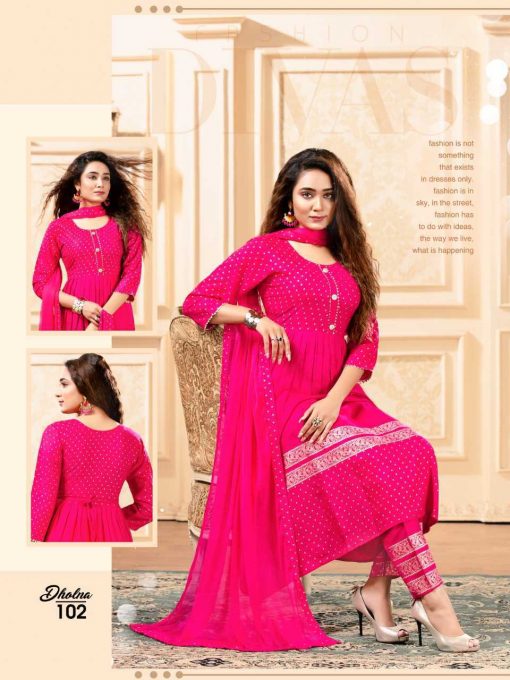 Dholna Kurti with Dupatta Bottom Wholesale Catalog 8 Pcs 5 510x680 - Dholna Kurti with Dupatta Bottom Wholesale Catalog 8 Pcs