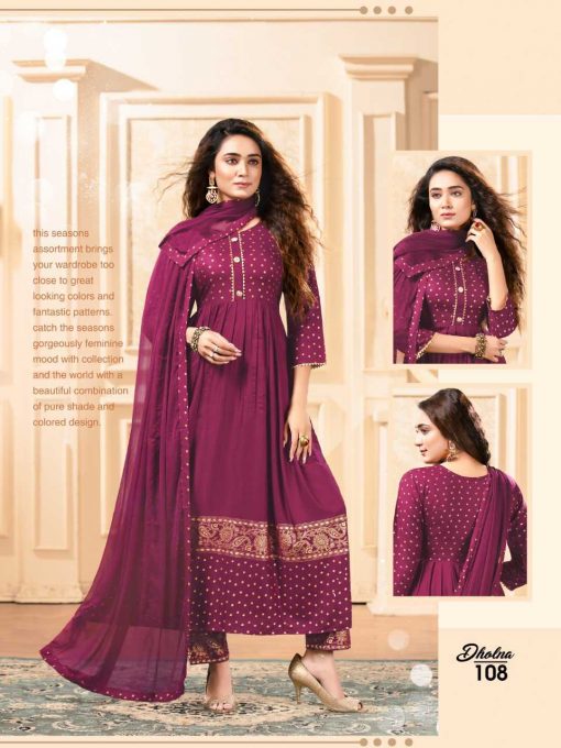 Dholna Kurti with Dupatta Bottom Wholesale Catalog 8 Pcs 8 510x680 - Dholna Kurti with Dupatta Bottom Wholesale Catalog 8 Pcs