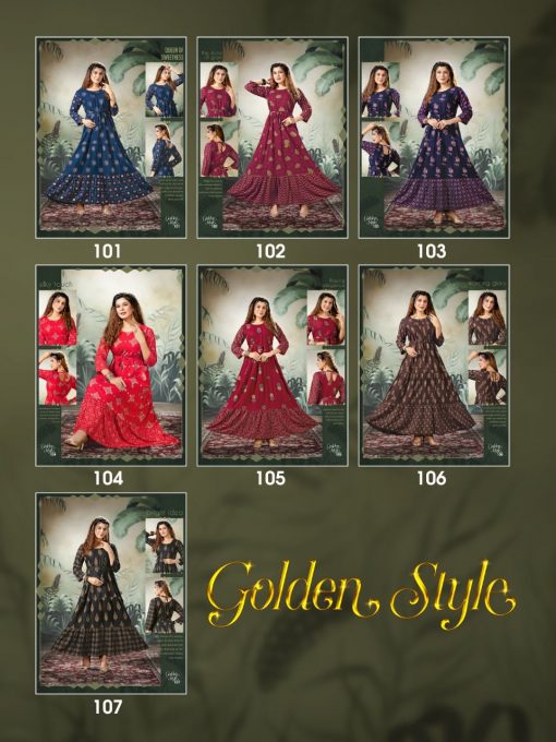 Golden Style Kurti Wholesale Catalog 7 Pcs 9 510x680 - Golden Style Kurti Wholesale Catalog 7 Pcs
