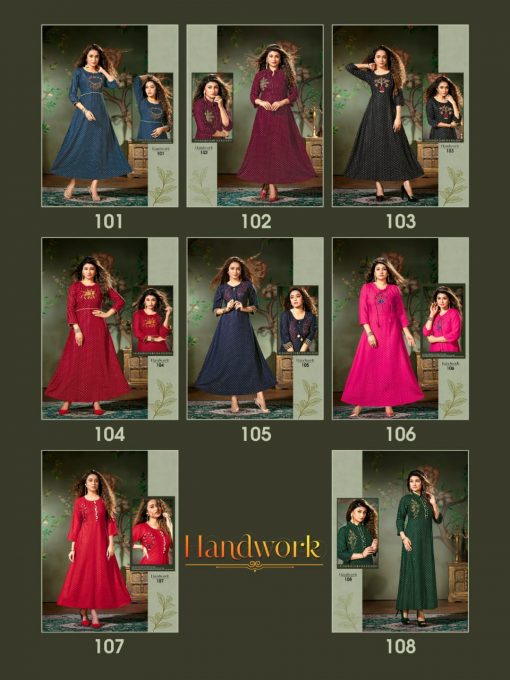 Handwork Kurti Wholesale Catalog 8 Pcs 10 510x680 - Handwork Kurti Wholesale Catalog 8 Pcs